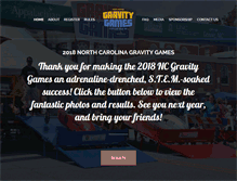 Tablet Screenshot of ncgravitygames.com